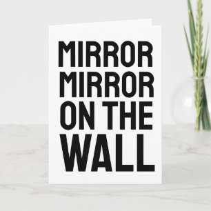 BIRTHDAY MIRROR ON THE WALL WIFE BIRTHDAY CARD