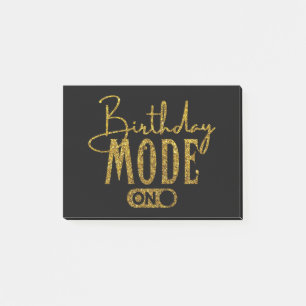 Birthday Mode On Birthday Party Post-it Notes