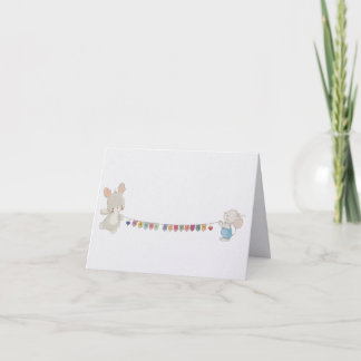 Birthday mode on thank you card