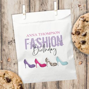 Birthday Modern Minimalist Girl Fashion Shoes Favour Bag