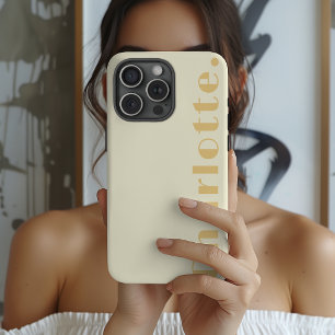 Birthday Modern Pastel Yellow Custom Graduation iPhone 15 Pro Case