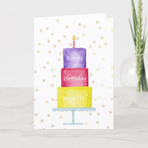 Birthday Month Greeting Card