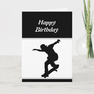 Birthday Motivational Skateboarding Skate Board Card