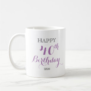 Birthday Mug for lady with customized age