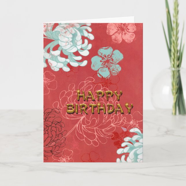 Birthday Mums Card (Front)