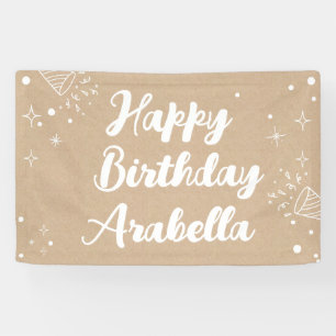 Birthday Name Banner - Painted Style Photo Wall