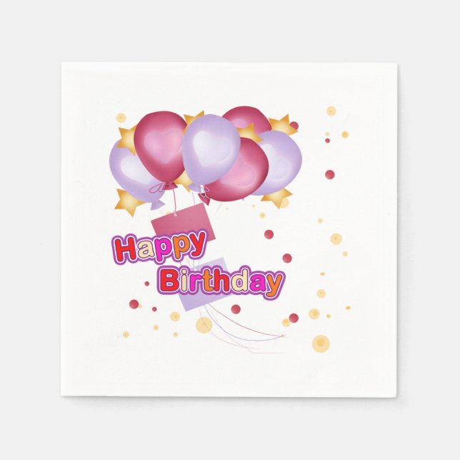 Birthday Napkins (Front)