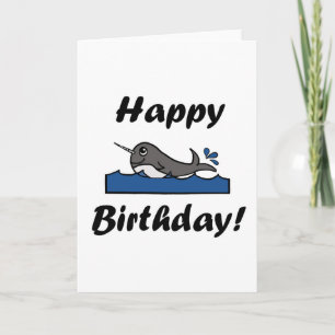 Birthday Narwhal Card