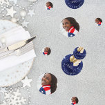 Birthday navy blue glitter gold balloons photo<br><div class="desc">A navy blue background with elegant faux sparkles and golden balloons. The blue colour is uneven.  Personalize and add a photo,  name and age.  White letters.</div>