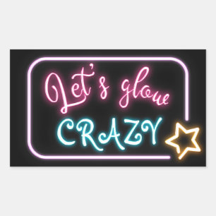 Birthday Neon Glow Sign Sticker
