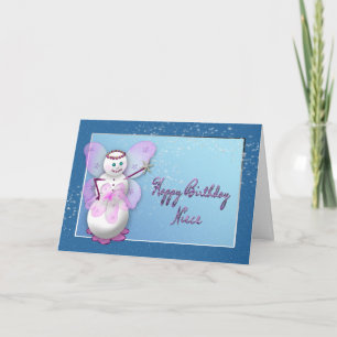 BIRTHDAY - Niece - SNOW FAIRY - MAGICAL Card