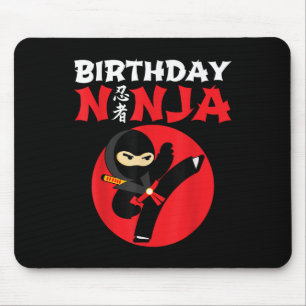 Birthday Ninja - Kids Ninja Birthday Party - Birth Mouse Pad