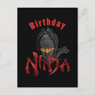 Birthday Ninja Postcard