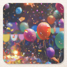 birthday notebook, balloon design, festive station