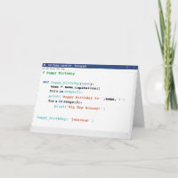 Birthday Notepad Computer Programmer Coder Format