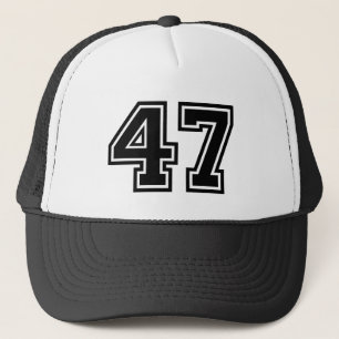 Birthday number "47"  trucker hat