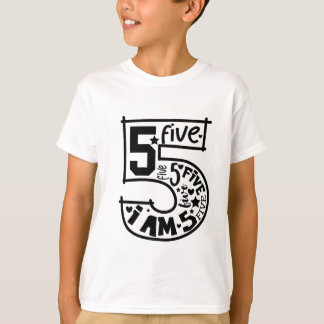 Birthday Numbers for Boys- 5 Years T-Shirt