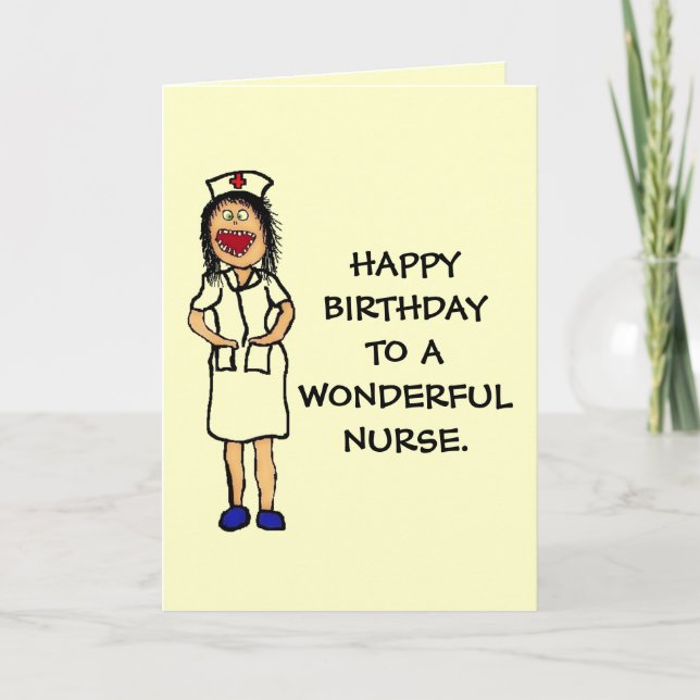 Birthday Nurse Card (Front)