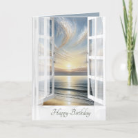 Birthday Ocean Sunrise Window