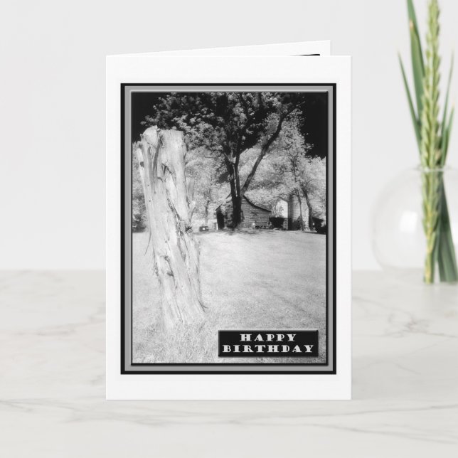 Birthday - Old Virginia Barn 3 Card (Front)