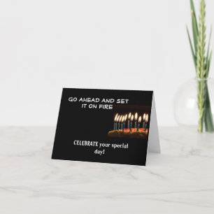 Birthday on Fire!  Birthday Card