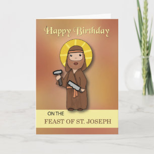 Birthday on the Feast of St. Joseph Simple Card