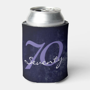 Birthday or Anniversary   Purple Grunge EDITABLE Can Cooler