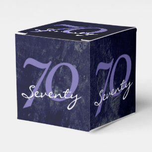Birthday or Anniversary Purple Grunge EDITABLE Favor Box
