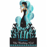 Birthday or Bachelorette Party Diva Princess Girl Standing Photo Sculpture<br><div class="desc">Free-standing Party Girl Cutouts. Makes a great conversation starter! This adorable DIY party table/cake topper will be a giant hit at her party. Perfect for her Birthday, a Bachelorette Party, a Girl Night Out, etc... Choose your size. ⭐This Product is 100% Customizable. Graphics and text can be deleted, moved, resized,...</div>