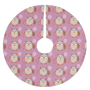 Birthday Owl Tree Skirt