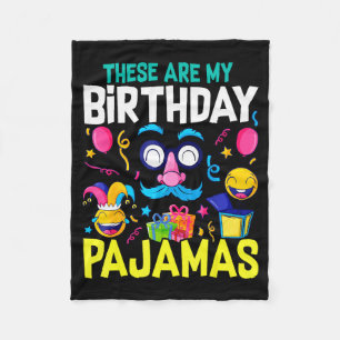 Birthday Pajama Cute Top Pj Girls Sleep  Fleece Blanket