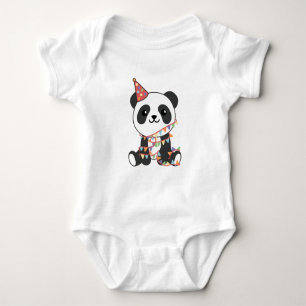 Birthday Panda For Kids A Birthday Baby Bodysuit