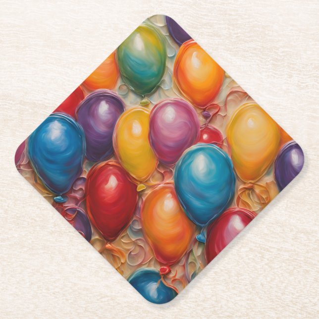 Birthday  paper coaster (Front)