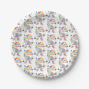 Birthday Paper Plates, Possum Plate