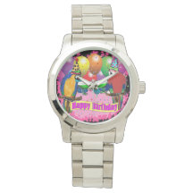 BIRTHDAY PARROTS WATCH