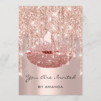 Birthday Party 16th Kiss Lips Rose Glitter