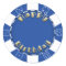 Birthday party add age poker chip sticker