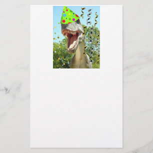 Birthday Party Animal Dinosaur Stationery