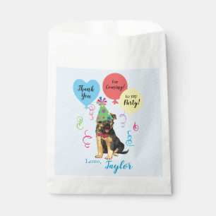 Birthday Party Balloons German Shepherd Favour Bag