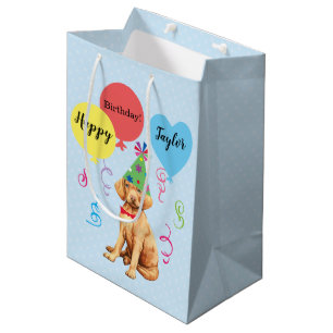 Birthday Party Balloons Vizsla Gift Bag