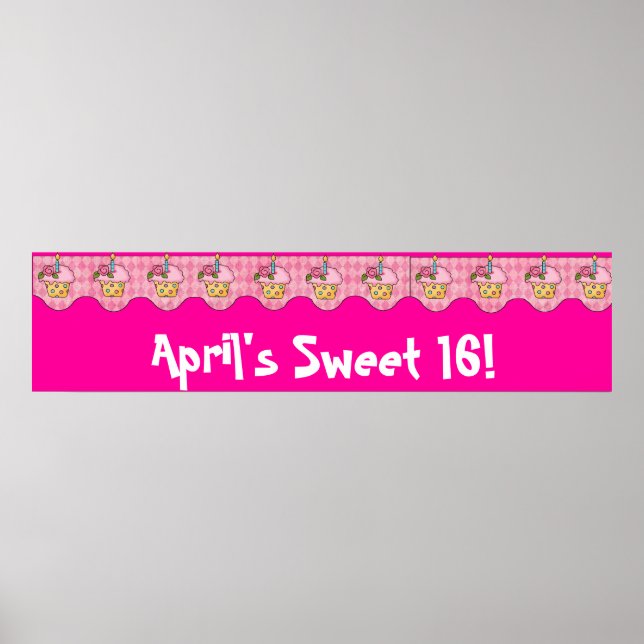Birthday Party Banner Poster (Front)