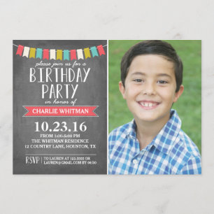 Birthday Party Banners   Birthday Invitation