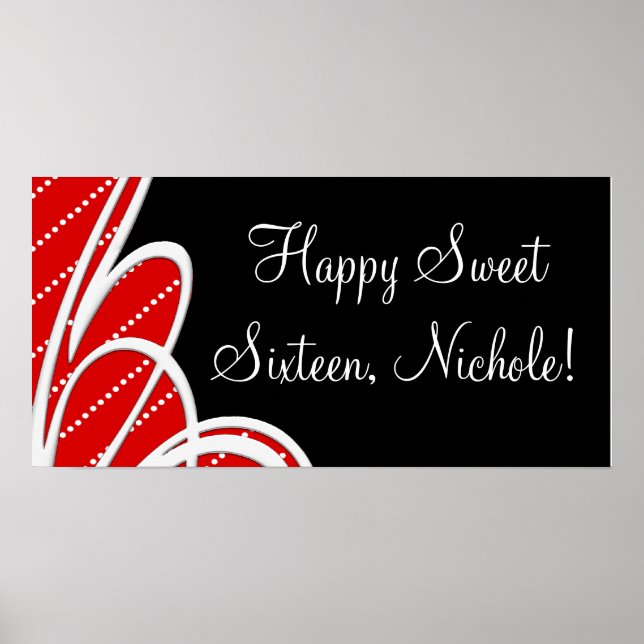 Birthday Party Banners Posters (Front)