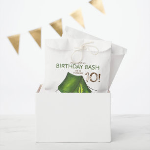 Birthday Party Bash Camp Tent Sleepover Camping Favour Bag