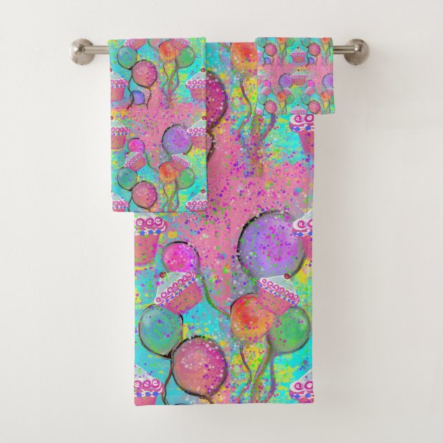 BIRTHDAY PARTY     BATH TOWEL SET (Insitu)