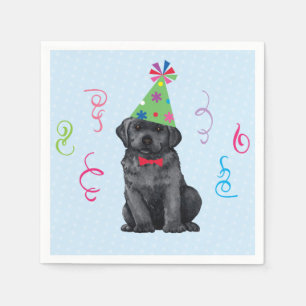 Birthday Party Black Lab Napkin