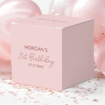 Birthday Party Blush Pink Thank You Name Favor Box<br><div class="desc">Express your gratitude with elegance using our Birthday Party Blush Pink Thank You Name Favour Boxes! These charming boxes feature a soft blush pink colour and a personalized thank you message, making them perfect for adding a special touch to your celebration. Ideal for packaging small gifts or treats, they are...</div>