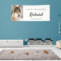 Birthday party boy wolf photo cute animal
