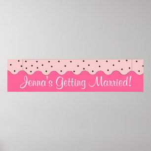 Birthday Party, Bridal or Baby Shower Banner Poster