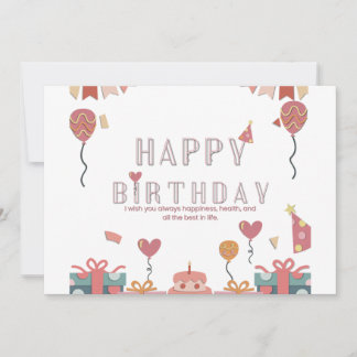 Birthday Party Celebration  Design Invitation